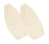 COHEALI Manchons de Bras en Latex Imperméables et Résistants à L'huile, Design Couvrant Complet, Cuisine et Nettoyage, 1 Paire, Style Sophistiqué Blanc