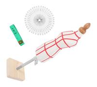 COHEALI Mannequin Couture Miniature pour Couture et Modélisme avec Base Carrée Support Robuste pour Vêtements pour Enseignement et Affichage Vêtements