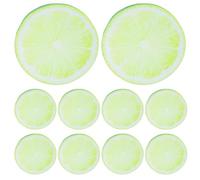 COHEALI Marque-page Léger 10 Pièces en Acrylique Tranche de Citron Vert Réaliste, Accessoire de Lecture Résistant la Décoloration ou Présents Usage Scolaire