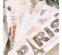 COHEALI Marque-pages en Papier Rétro Tour en Fer 90 Pcs, Marque-page Créatif Vintage pour Décoration Livres, Fournitures Scolaires et Bureau, Accessoire Lecture Élève