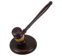 COHEALI Marteau Bois Massif avec Bloc Sonore Ensemble Gavel pour Juges et Commissaires-priseurs Outil Robuste et Élégant pour Ventes Aux Enchères Tribunaux et Étudiants