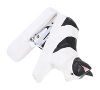 COHEALI Mini Agrafeuse en Bois Animal, Agrafeuse Chat Blanche en Métal, Portable, Décor de Bureau, pour Garçon et Filles, Maison et Voyage