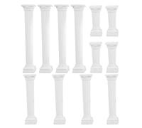 COHEALI Mini-Colonne Romain 12 Pièces en Matériau Solide pour Décoration de Table de Mariage et Jardin Romantique