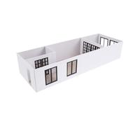 COHEALI Modèle D'appartement 1:50 en Abs et Acrylique, Assemblage Facile DIY Plan Détaillé, pour Devoirs et Formation en Architecture, 1 Set Blanc