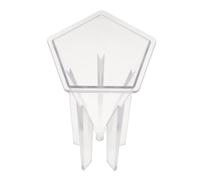 COHEALI Moule à bougie parfumée en plastique souple 7,5x12,3 cm, moule à bougie DIY pentagonal 150g, idéal pour créations artisanales et décorations maison