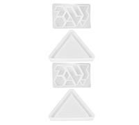 COHEALI Moule en Silicone pour Puzzle 2 Sets, Facile à Nettoyer, Réutilisable, Matériel DIY pour Fabriquer des Puzzles, Adapté aux Garçon et Filles et Loisirs Créatifs