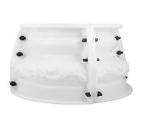 COHEALI Moule pour Chapiteaux de Colonnes Romaines en Béton, Moule Multifonctionnel 30 Cm Rond Moulure Ornementale, Base de Colonne Décorative pour Projets de Construction et Aménagement