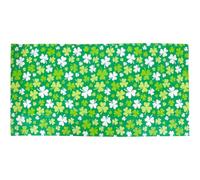 COHEALI Nappe de Table Saint-patrick en Pe Vert Motif Trèfle, Résistante à L'usure, pour Fêtes et Anniversaires, Décoration Festive Unique