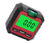 COHEALI Niveau à Bulle Numérique Rouge Écran LCD Rétroéclairé Rapporteur d'Angle Précis 02° sans Batterie Inclinomètre Magnétique Compact pour Mesure d'Angle et Pente en Maçonnerie et
