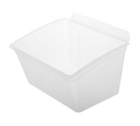 COHEALI Organisateur Mural pour Panneau à Lattes, Bac de Rangement en Plastique Transparent, Petit Coffret Multifonction pour Accessoires de Bureau et Atelier, Solution D'organisation