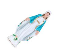 COHEALI Ornement de Bureau Statue Vierge en Plastique Bleu, Décoration D'intérieur Catholique, Sculpture Stable Antidérapante, Figurine Artisanale pour Maison et Église, Parure Religieuse