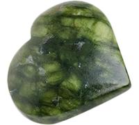 COHEALI Ornement en Pierre de Cristal Naturelle Vert Cœur Décoration Table | Éclat Remarquable, Texture Fine, Accent Visuel pour Étagère, Bureau ou Séance Photo, Idée Présent Anniversaire et Pendaison