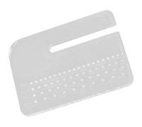 COHEALI Outil à Perforer en Acrylique Blanc 4mm pour Travail du Cuir, Plaque D'aide la Couture Pratique Projets DIY de Cuir