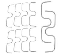 COHEALI Outil de Tirage pour Branches D'arbres Fruitiers 18 Cm M-Forme en Fil d'acier Galvanisé, Crochet de Fixation, Lot de 10 Pièces pour Former et Redresser Branches Jusqu'à 2 Cm -