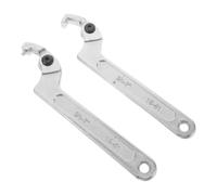 COHEALI Outil Réglable pour Écrou de Compteur d'Eau Clé à Crochet Multifonction 2 Pièces Extracteur d'Écrou Solide pour Entretien Plomberie Domestique