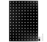 COHEALI Panneau Perforé Métallique Noir pour Rangement D'outils, Résistant Utilisation Intensive, Conçu pour Atelier et Établi, Panneau Perforé Robuste en Fer