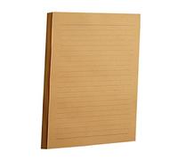 COHEALI Papiers à Lettres Vintage Kraft A5 100 Feuilles Brun Foncé Pour Étudiants Écriture Manuscrite Correspondance Bureau Fête