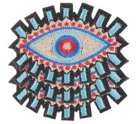 COHEALI Patchs Fer à Repasser Œil Maléfique, Lot de 3 Écussons Compacts, Broderie Lumineuse pour Vêtements, Paquet et Chapeaux à Personnaliser