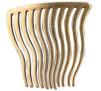 COHEALI Peigne à Cheveux de Mariage en Laiton Pur Design Ondulé Élégant, Finition Manuelle et Forte Sensation Tridimensionnelle pour Fête et Banquet