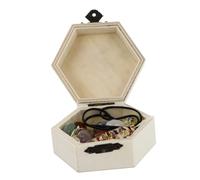 COHEALI Pendentif en Cristal D’agate, Pierre de Chakra, Décoratif, Aide la Contemplation, Coffret en Bois, pour Reiki et Colliers Couleur Aléatoire