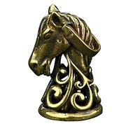 COHEALI Pendentif Tête De Cheval Laiton Vintage Accessoire Diy Pour Porte-clés Et Décoration Retro Petit Ornement Compact Laiton Pour Clés Et Sacs