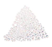 COHEALI Perles en Résine Effet Goutte d'Eau 3-6 MM Autocollants Gouttelettes Rondes à Dos Plat 1050 Pièces pour Scrapbooking Décoration Cartes et Loisirs Créatifs