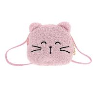 COHEALI Petit Paquet à Main Bandoulière en Peluche pour Filles en Polyester, Forme Chat Kawaii Adorable, pour Activités en Plein Air et Voyages