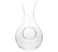 COHEALI Petite Carafe en Verre 400 Ml Compartiment Réfrigérant pour Vin et Saké, Distributeur de Vin de Bar Isotherme, Décanteur Froid Transparent Maison et Restaurant