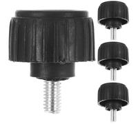 COHEALI Pieds de Balance Électroniques Compatibles Universellement Noirs 4pcs en Caoutchouc et Fer Stabilité Renforcée Jusqu'à 30kg pour Plateforme Électronique