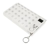 COHEALI Pilulier Électronique Hebdomadaire 28 Compartiments avec Alarme et Rétroéclairage Lcd Lumineux, Grosse Capacité en Abs et Pp, Portable pour Remède et Vitamines