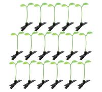 COHEALI Pinces à Cheveux Légères en Plastique Vert de Germes de Soja Lot de 40 Accessoires Adorables pour Filles, pour Décoration Cheveux et Fêtes D'anniversaire