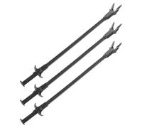COHEALI Pinces Longues Outil 3 Pièces pour Aquarium en Plastique Noir pour Aquascaping Portée Étendue, pour Planter et Nourrir Poissons Aquarium Planté