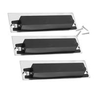 COHEALI Plaques de Réparation pour Gâche de Porte 3 Pièces Renforts de Serrure de Porte Résistants Vis Plaques de Recouvrement pour Trous de Poignée D’entrée et Wc Quincaillerie Robuste