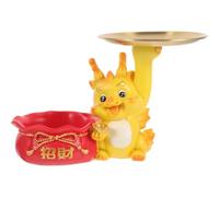 COHEALI Plateau de Rangement à Bijoux Dragon en Résine pour Bureau Élégant | Dépose-clés D’entrée, Porte-collation, Stable Table, pour Commodes, Organise Bijoux et Montres