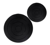 COHEALI Plateau Tournant en Argile Plastique Double Face 360° Roulement à Billes Diamètre 112 CM et 18 CM Base Ronde Lisse pour Sculpture et Modelage de Poterie