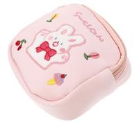 COHEALI Pochette pour Serviette Hygiénique, Pochette pour Serviettes Hygiéniques, Coton, Rose, Compacte, Protection de L’intimité, pour Filles Adolescentes