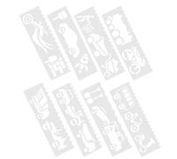 COHEALI Pochoir pour Voiture Créatif en Pp Blanc Motifs Cartoon, pour Peinture sur Bois et Fabrication de Cartes Artisanales en Activités Familiales