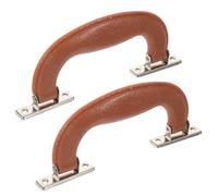 COHEALI Poignée Rétractable de Valise en Alliage de Zinc Lot de 2 Support Plastique pour Malles de Voyage et Boîtes à Outils Polyvalentes