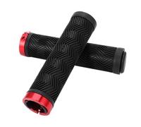 COHEALI Poignées de Guidon de Vélo Rouge Antidérapantes et Résistantes à l'usure Ergonomiques en Caoutchouc Forme Ondulée, 1 Paire, pour Vélo de Route