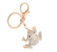 COHEALI Porte-clés Grenouille Bling Métal Pendentif Sac à Main Strass Étincelant Accessoire Bijou Femme pour Décoration Sac Élégant