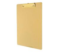 COHEALI Porte-documents A4 Grand Format en Acier Inoxydable Doré, Presse-papiers Robuste Surface Lisse et Bords Arrondis, pour Bureau, École et Maison, Support Jusqu’à 100 Feuilles,