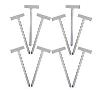 COHEALI Porte-panneaux Support Portables en Acier Inoxydable 10pcs Bâton Détachable pour Panneaux en Mousse et Affiches, pour Guides Touristiques et Événements Divers