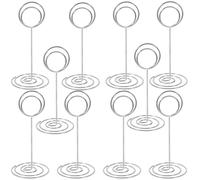 COHEALI Porte-Photos en Fil Métallique 10 Pièces avec Clip Cartes Support De Table en Acier Carbone pour Mémo Et Événements