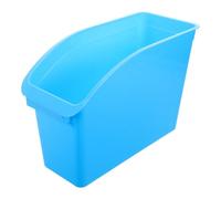 COHEALI Poubelle de Table Verticale en Plastique Bleu Grosse Capacité, Organiseur de Documents Élégant pour Bureau Intérieur et Extérieur