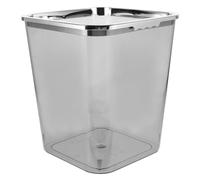 COHEALI Poubelle Transparente 12 L en PP, Grand Modèle Ouvert pour Maison | Look Clair Moderne, Forme Simple, Usage Salle de Bain et Bureau, pour Déchets Quotidiens