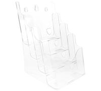 COHEALI Présentoir à Brochures en Acrylique Transparent, Support Multi-Niveaux pour Bureau, Organisation Facile des Documents et Flyers, Design Soigné et Pratique
