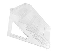 COHEALI Présentoir à Cartes de Visite et Cartes Postales en Acrylique Transparent 5 Niveaux, Structure Compacte et Gain de Place pour Organisation de Bureau ou Salle de Classe