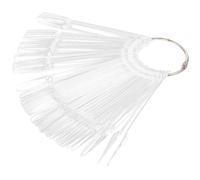 COHEALI Présentoir de 100 Bâtonnets pour Manucure en Plastique Transparent, Palette Éventail pour Affichage Couleurs Vernis à Ongles, Outil Pratique pour Salon et Présentation Nail Art