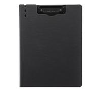 COHEALI Presse-papiers Pliable A4 en Pp Effet Métal Brossé, Porte-documents Multifonction Vertical Gris Foncé, Tableau D'écriture Portable pour Bureau et Organisation de Documents