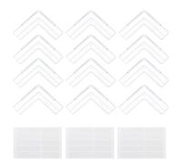 COHEALI Protections d'angle en PVC Blanc Coupables pour Fenêtre et Table, 12 Pièces Faciles à Installer, Protections de Coin Transparentes pour Sécurité Intérieure